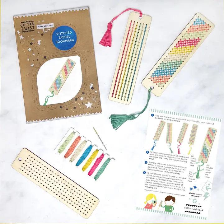 Stitch Your Own Tassel Bookmark (Age 6+) - add to your gift box at Out of the Box Gifts