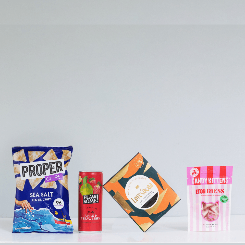 B Corp Snack Box - add to your gift box at Out of the Box Gifts