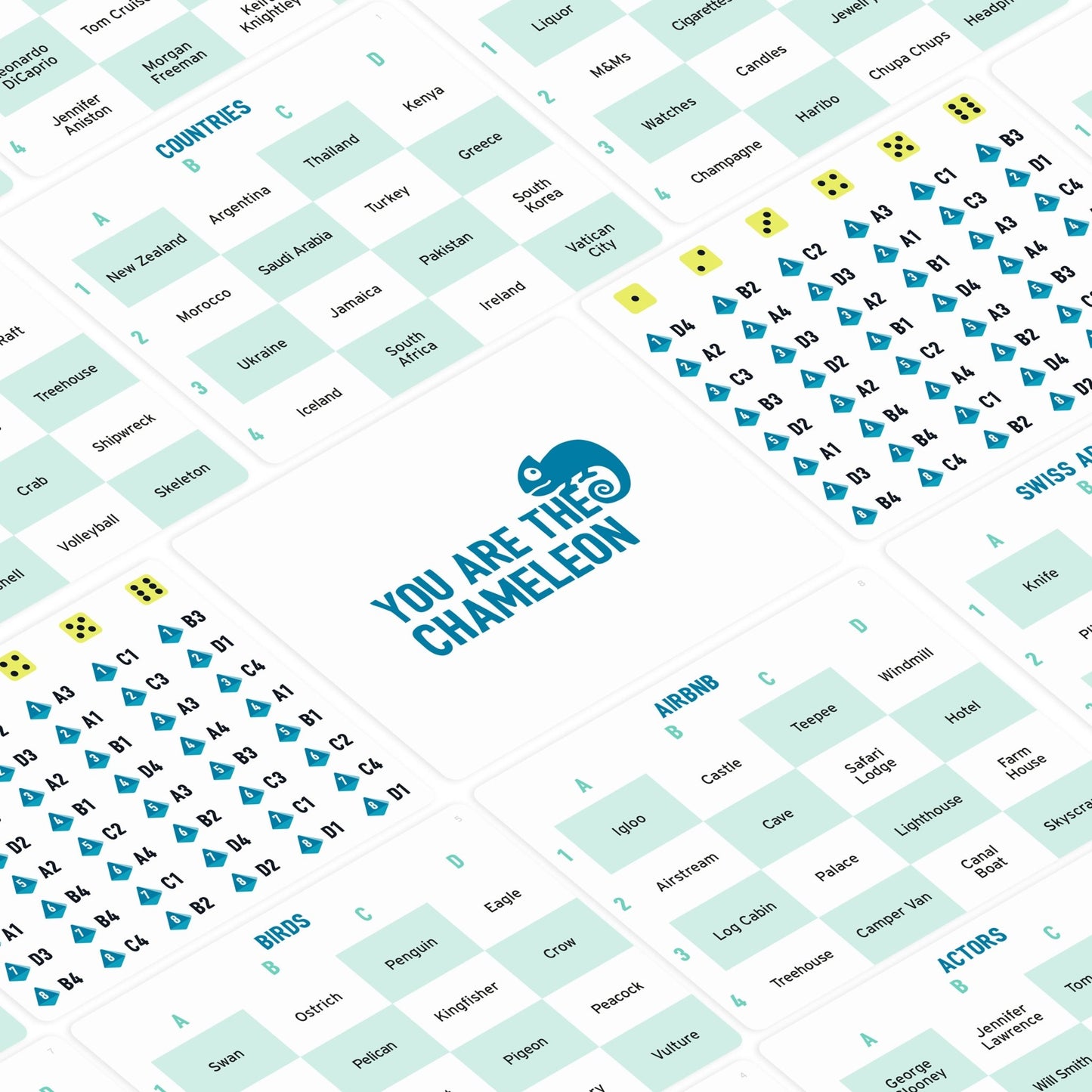 The Chameleon Travel Game (For ages 12+) - add to your gift box at Out of the Box Gifts