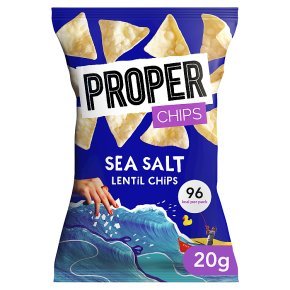 PROPERCHIPS Sea Salt Lentil Chips - add to your gift box at Out of the Box Gifts