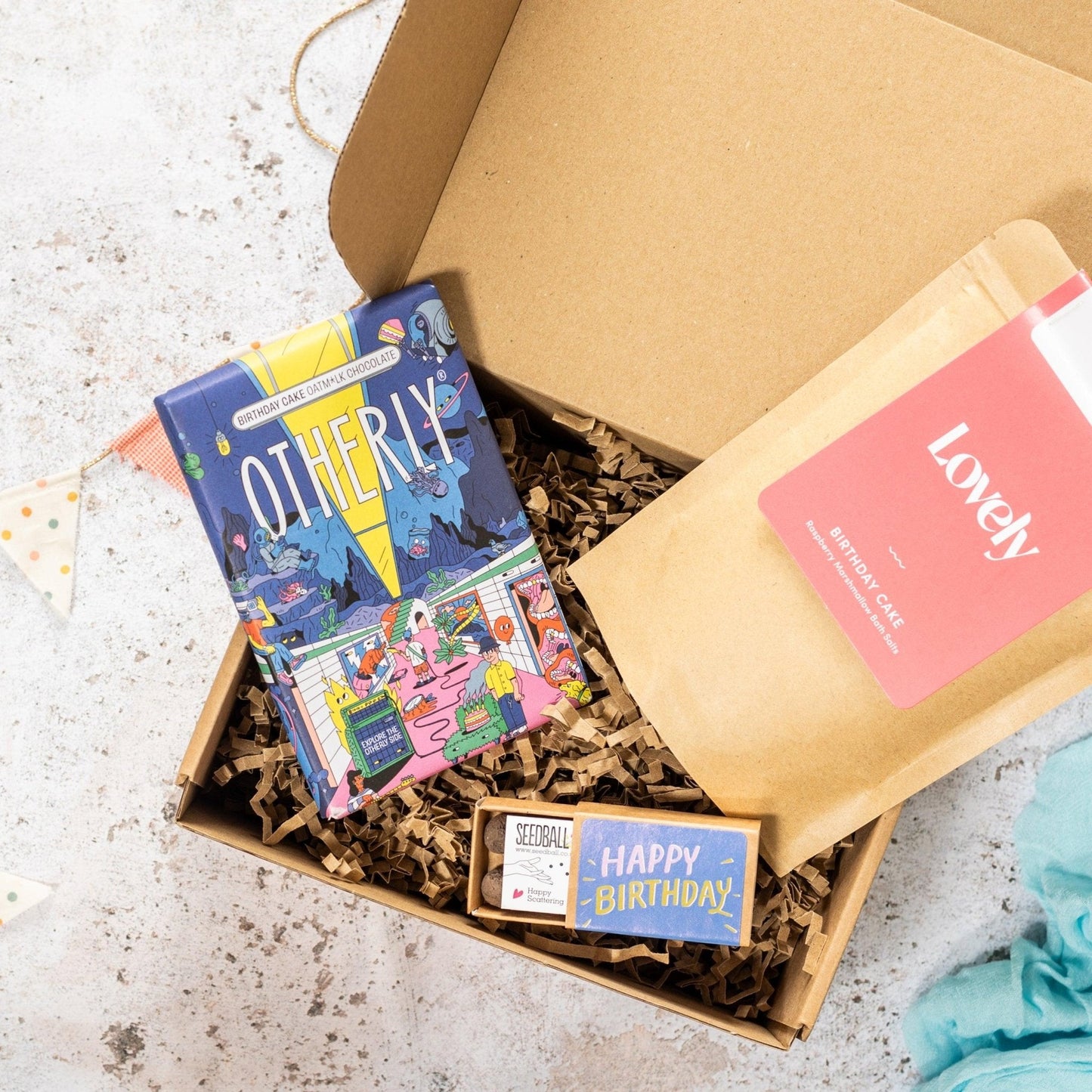 Happy Birthday Gift Box - add to your gift box at Out of the Box Gifts