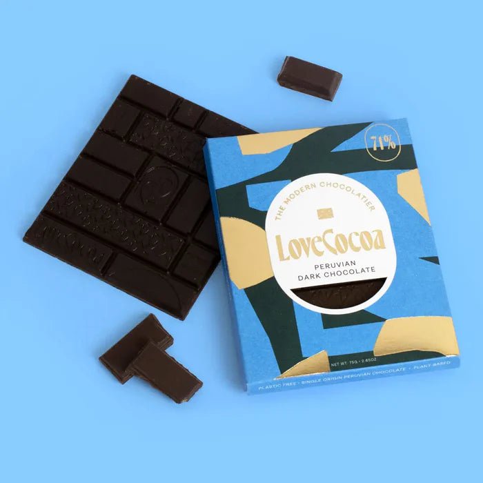 Love Cocoa Peruvian Dark Chocolate 71% - add to your gift box at Out of the Box Gifts