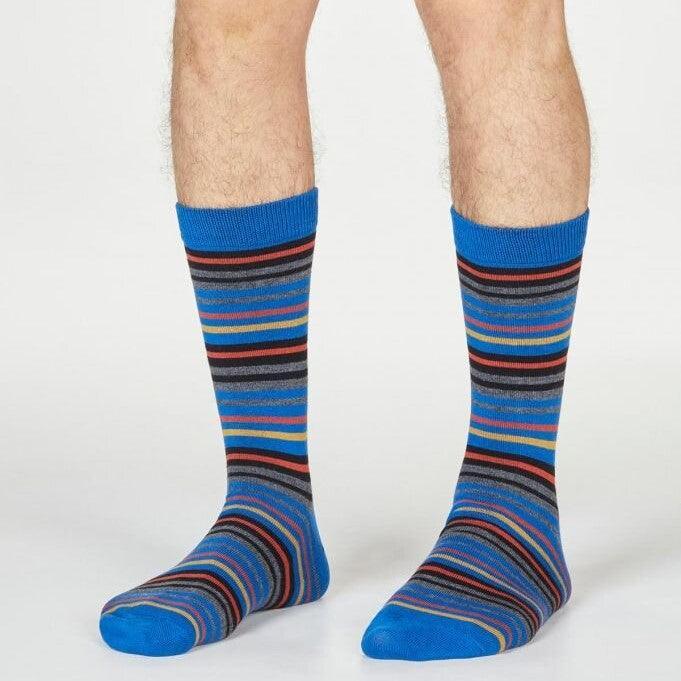 Striped Bamboo Socks - add to your gift box at Out of the Box Gifts