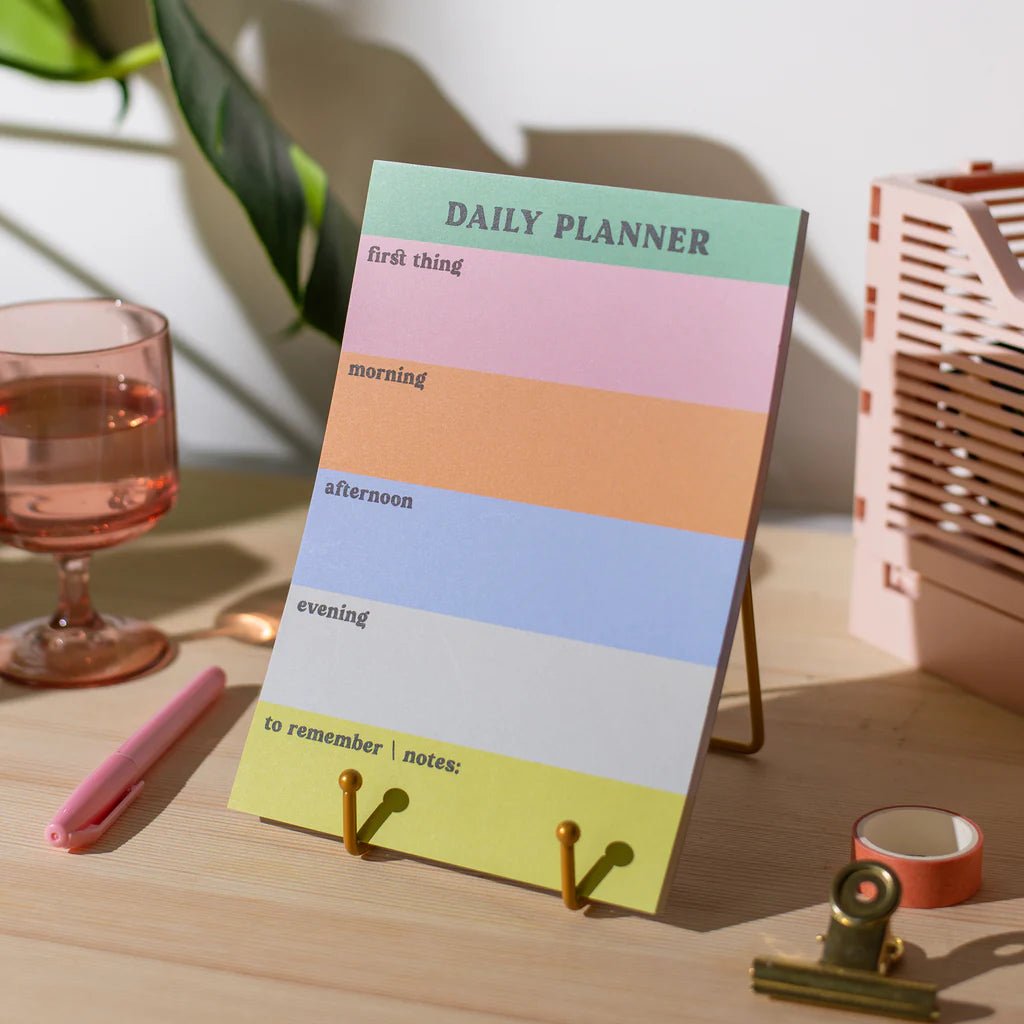 Good Tuesday Rainbow Daily Planner - add to your gift box at Out of the Box Gifts