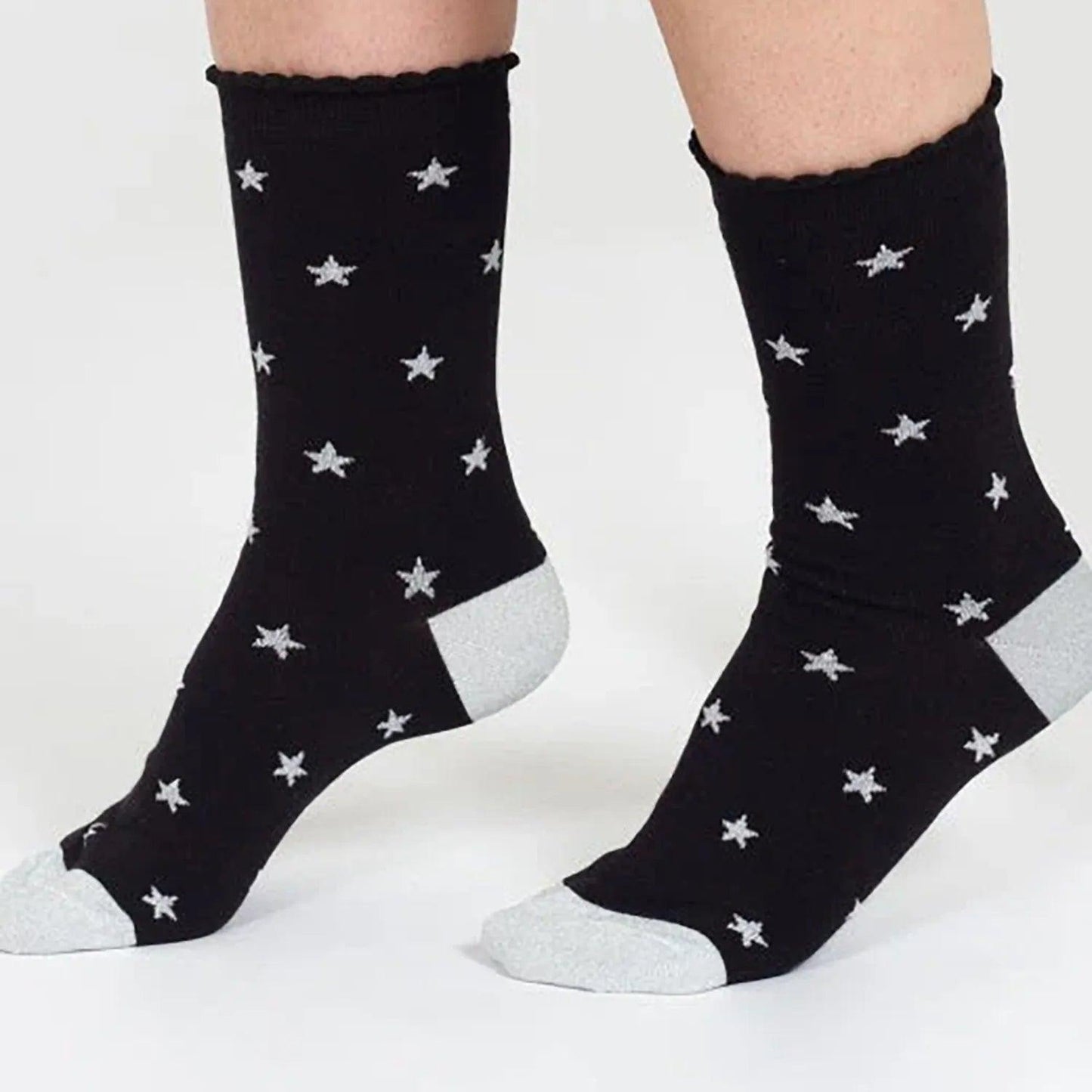 Sparkle Star Organic Cotton Socks - add to your gift box at Out of the Box Gifts