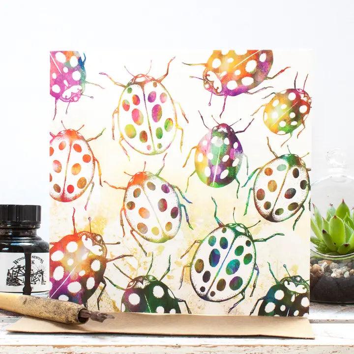 Ladybird Greetings Card - add to your gift box at Out of the Box Gifts