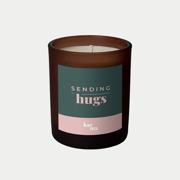 Sending Hugs Aromatherapy Candle - add to your gift box at Out of the Box Gifts
