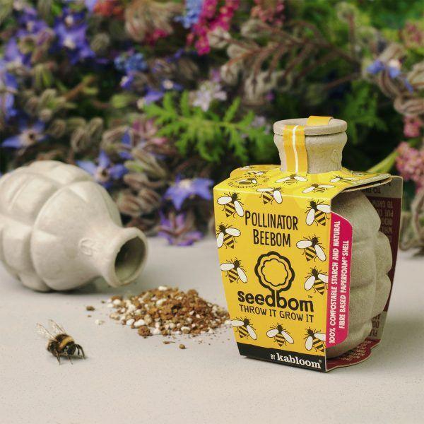 Bee Bom Seed Bomb - add to your gift box at Out of the Box Gifts