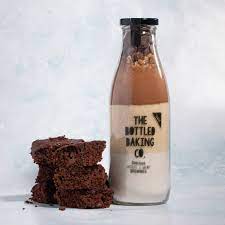 Vegan Chocolate & Walnut Brownie Baking Mix in a Bottle - Buy at Out of the Box Gifts