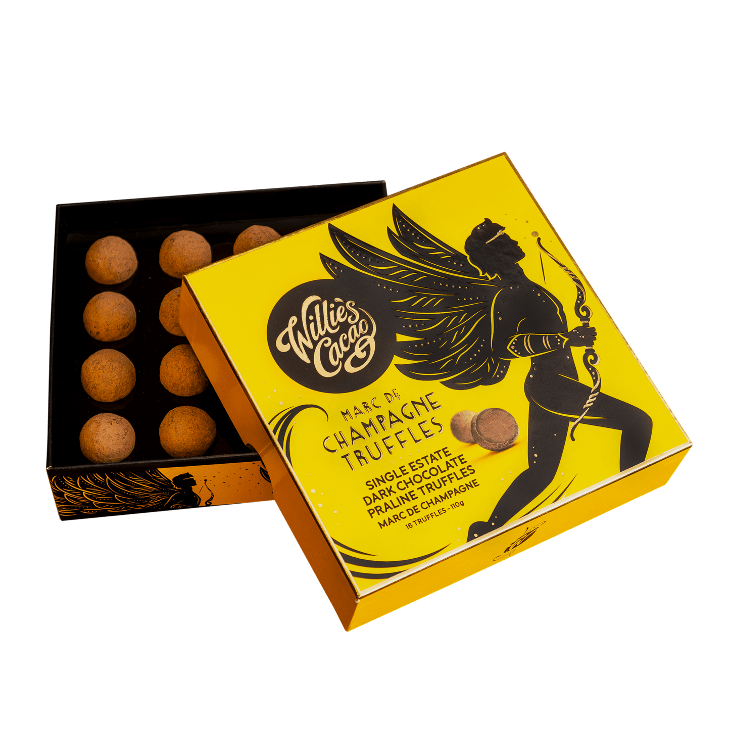 Willie's Cacao Champagne Truffles - add to your gift box at Out of the Box Gifts