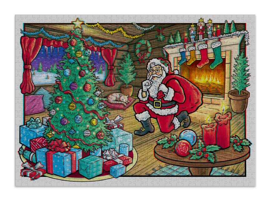 Christmas 3D 1000 Piece Jigsaw Puzzle - add to your gift box at Out of the Box Gifts
