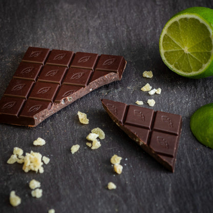 Willie's Cacao Dark Chocolate With Ginger & Lime - add to your gift box at Out of the Box Gifts