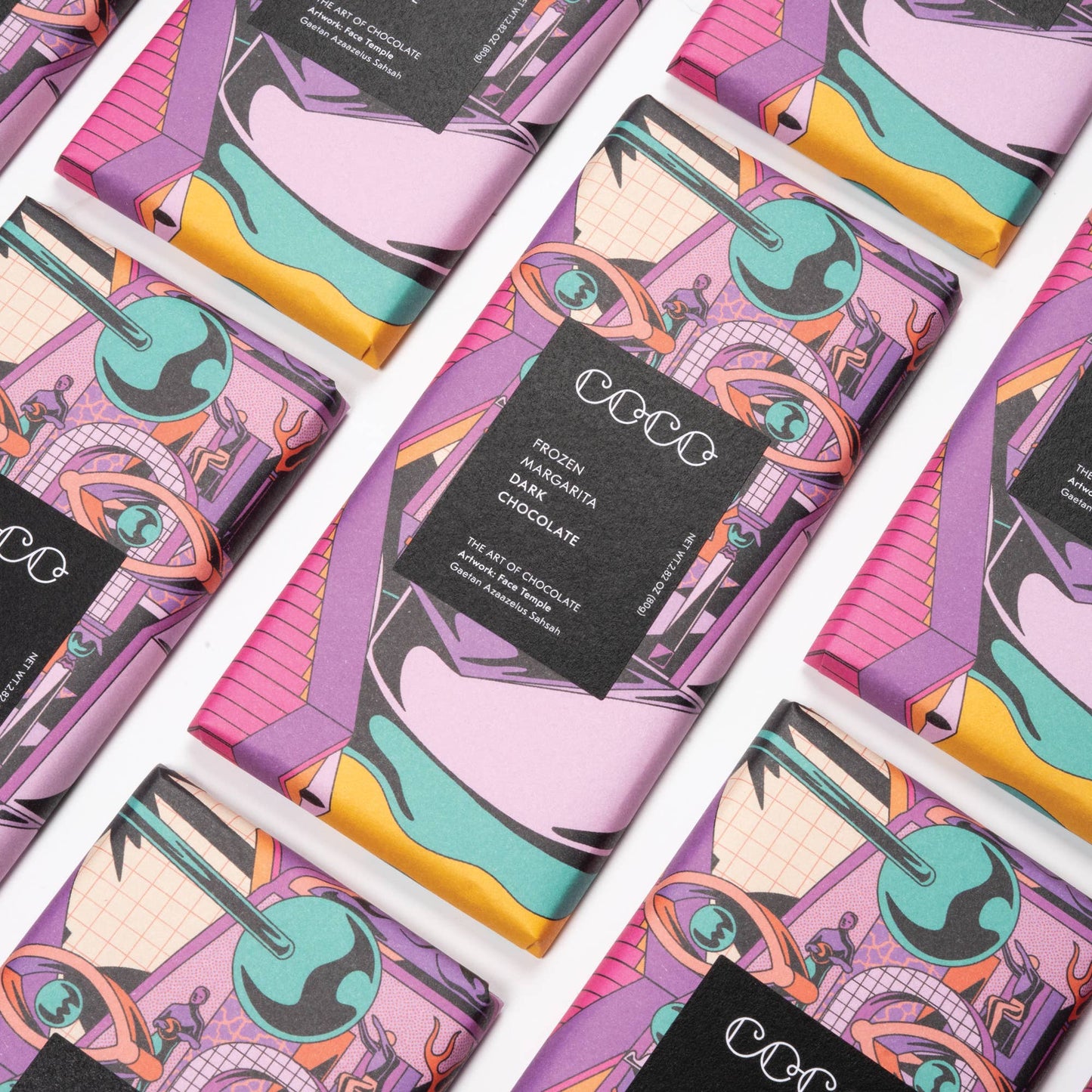 Coco Chocolatier Frozen Margarita Dark Chocolate Bar - add to your gift box at Out of the Box Gifts