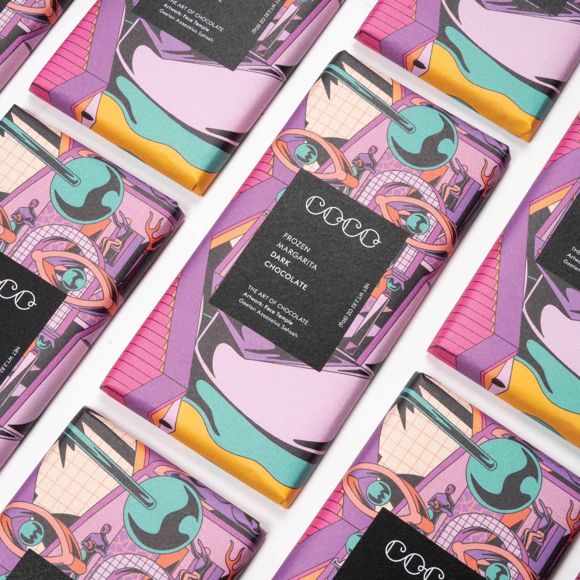 Coco Chocolatier Frozen Margarita Dark Chocolate Bar - add to your gift box at Out of the Box Gifts