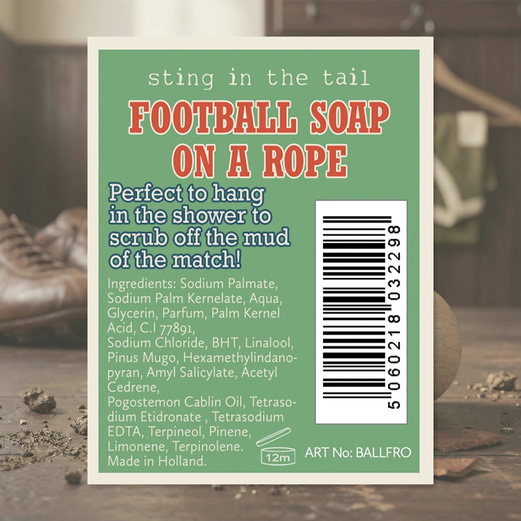 Football Soap on a Rope