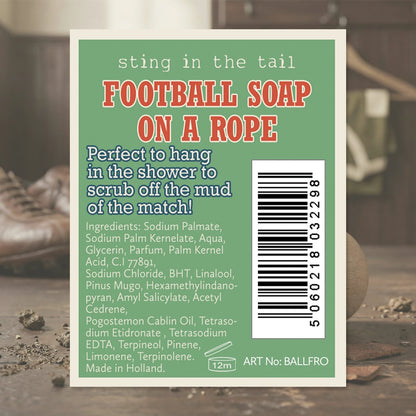 Football Soap on a Rope