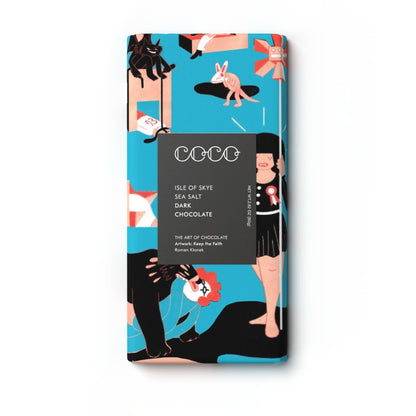 Isle of Skye Sea Salt Dark Chocolate Bar 80g - add to your gift box at Out of the Box Gifts