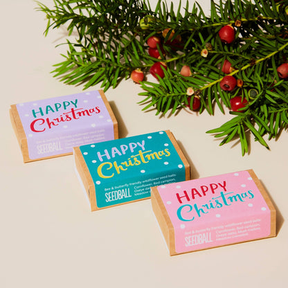 Happy Christmas Seed Boxes - add to your gift box at Out of the Box Gifts