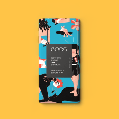 Isle of Skye Sea Salt Dark Chocolate Bar 80g - add to your gift box at Out of the Box Gifts