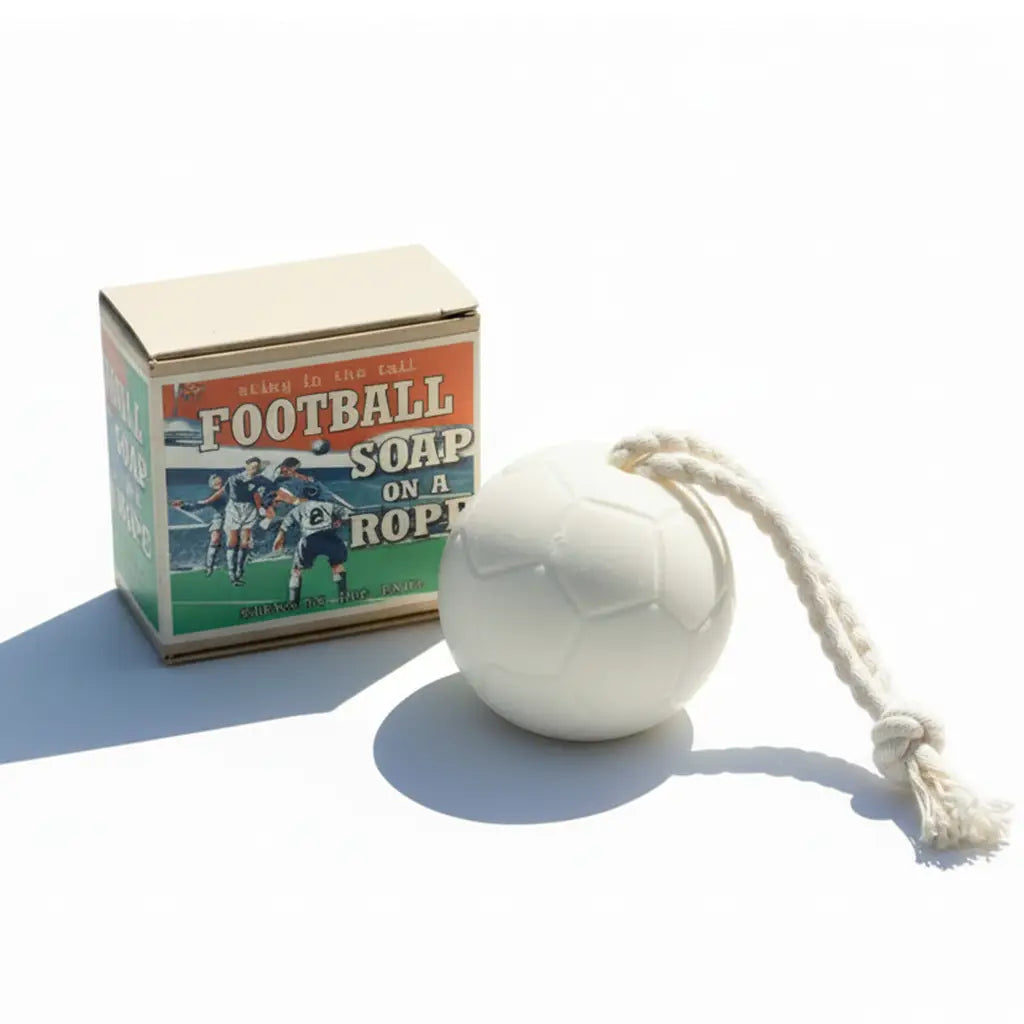 Football Soap on a Rope