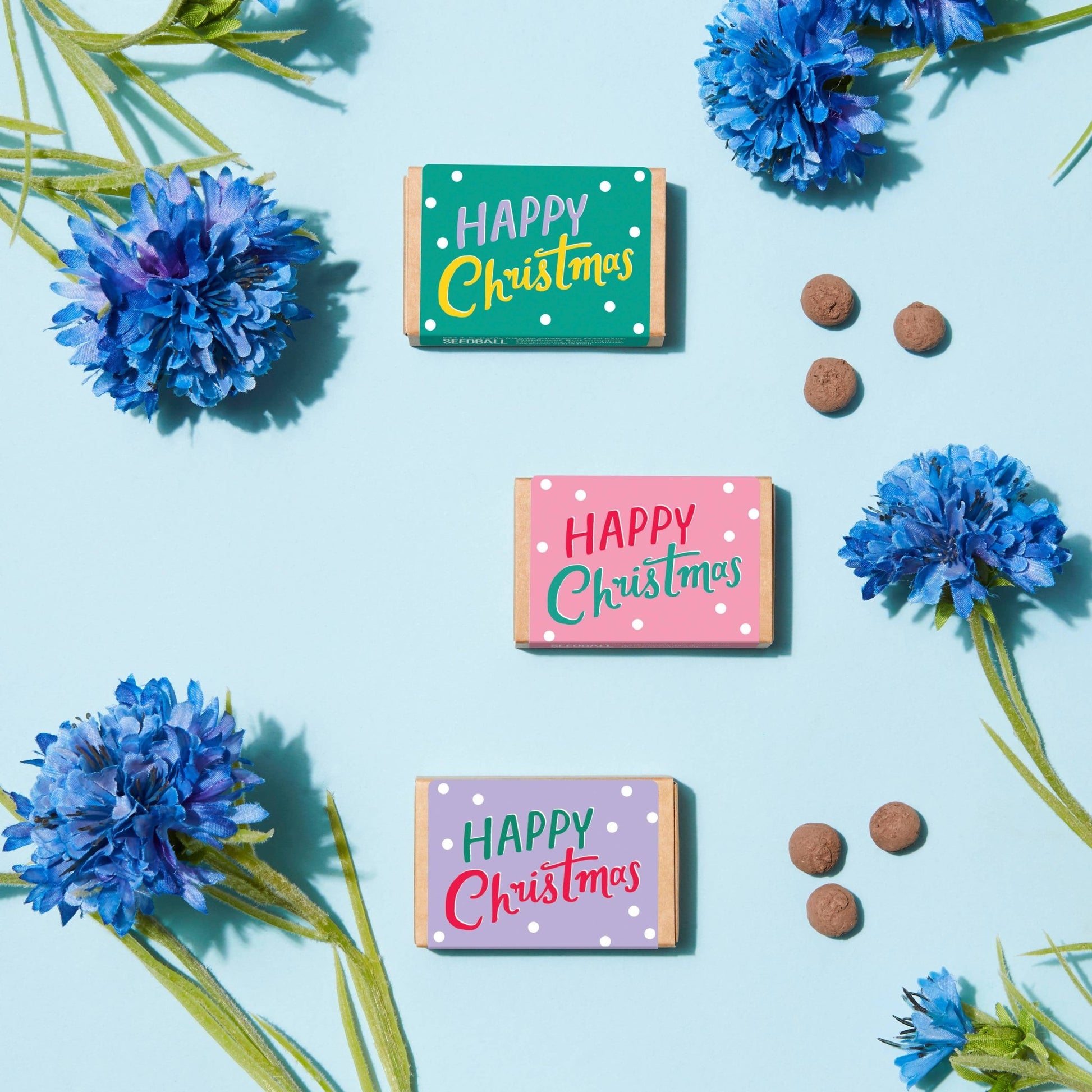 Happy Christmas Seed Boxes - add to your gift box at Out of the Box Gifts