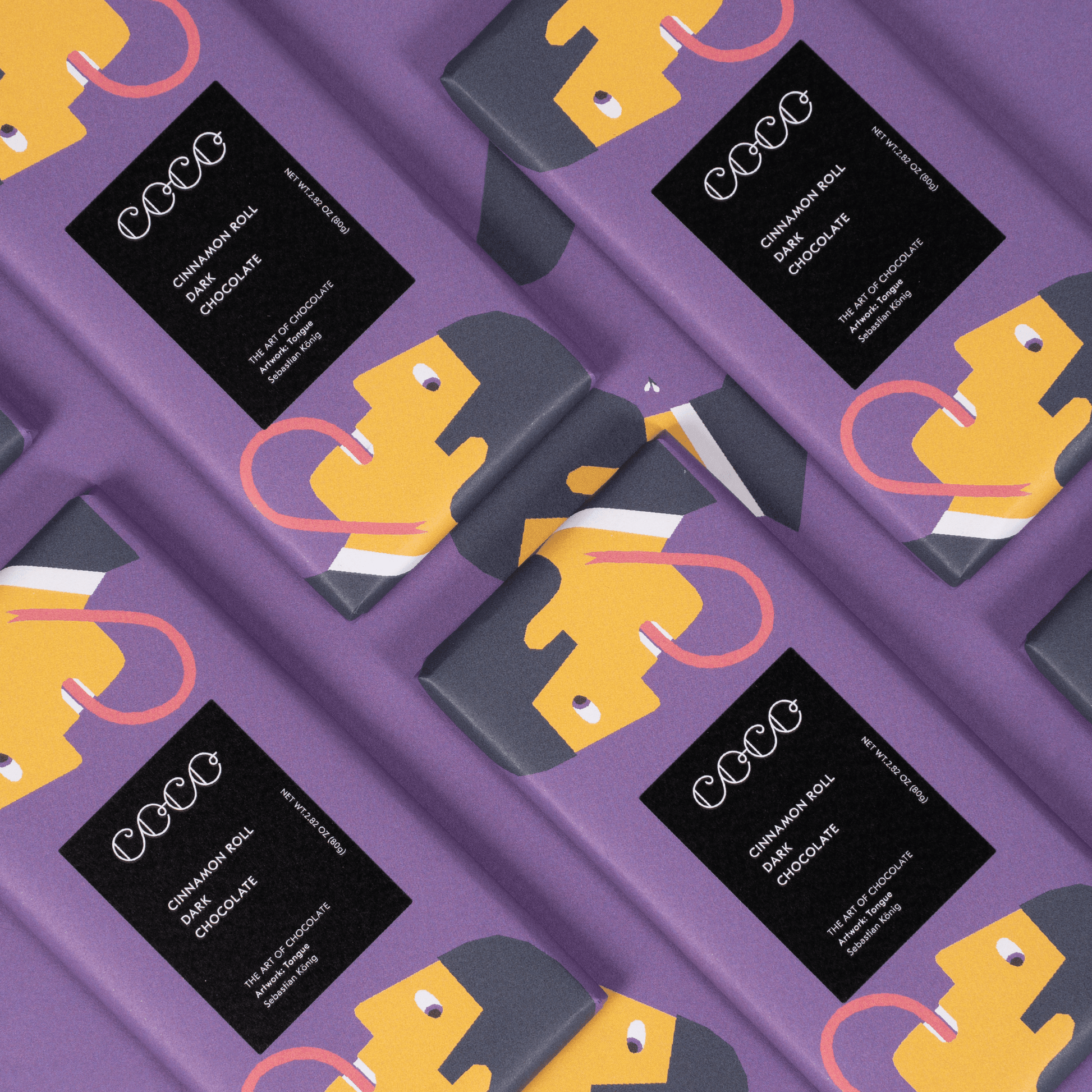 Coco Chocolatier Cinnamon Roll Dark Chocolate Bar - add to your gift box at Out of the Box Gifts