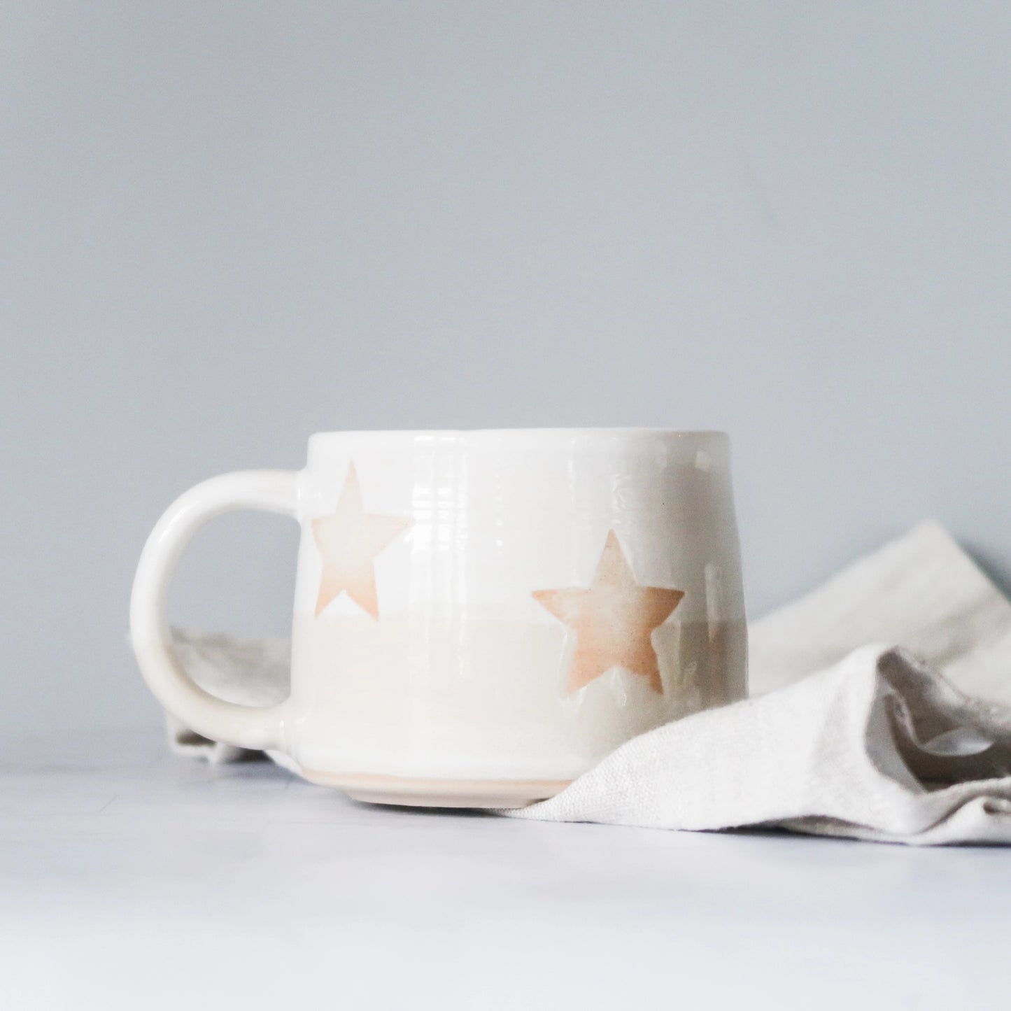 Hand thrown Ceramic Star Mug