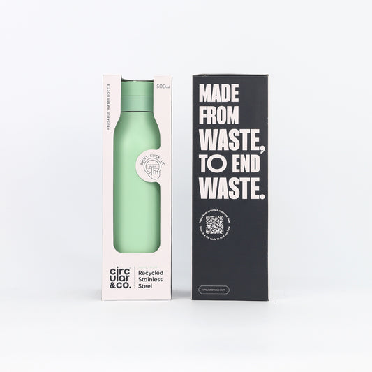 Water Bottle - Made From: Recycled Stainless Steel - 500ml