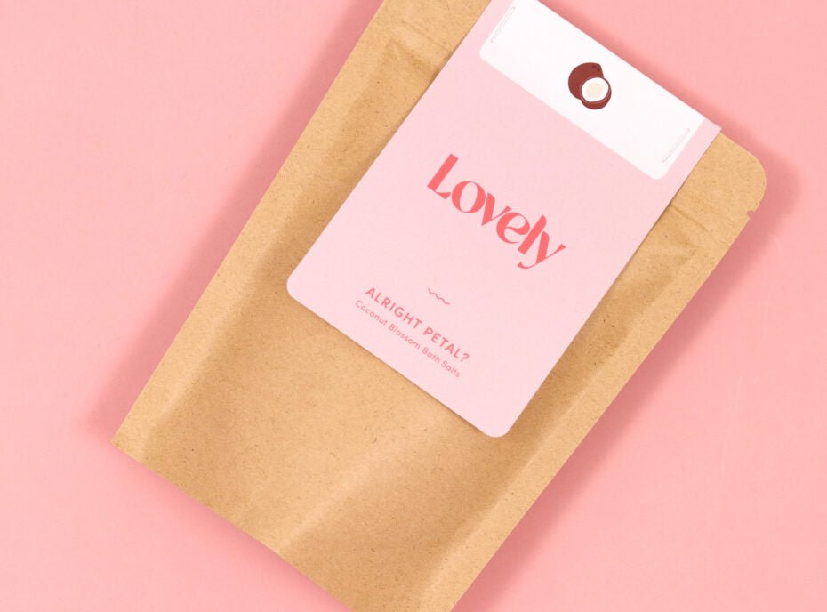 Alright Petal? Coconut Blossom Bath Salts - add to your gift box at Out of the Box Gifts