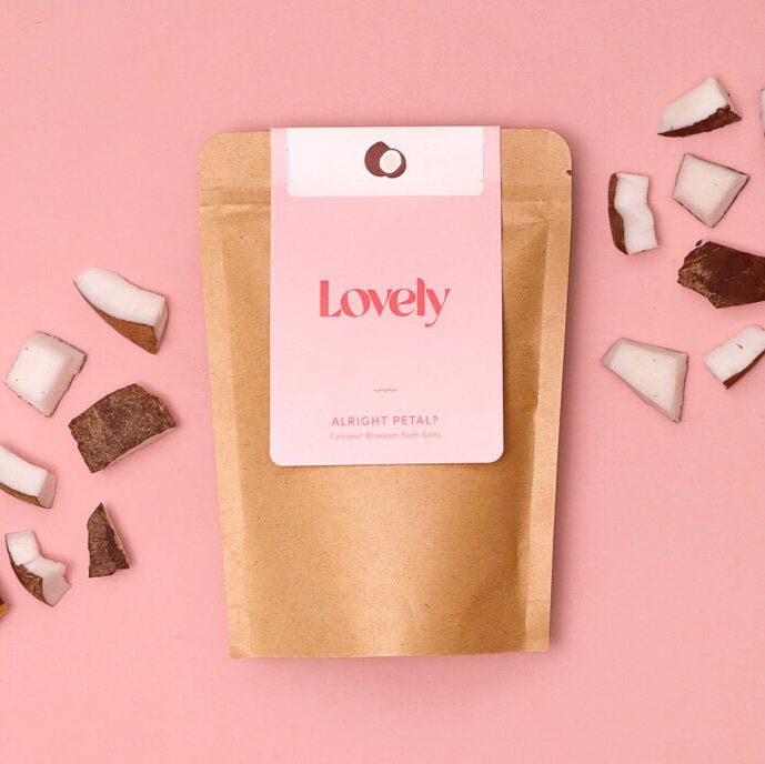 Alright Petal? Coconut Blossom Bath Salts - add to your gift box at Out of the Box Gifts