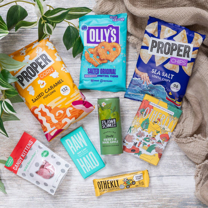 Indulge Plant Based Treat Box - add to your gift box at Out of the Box Gifts