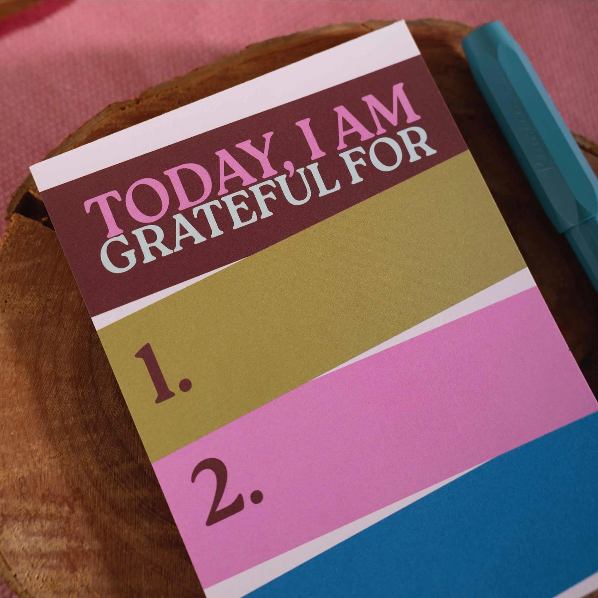 Good Tuesday Daily Gratitude Pad - Work Hard Play Nice - add to your gift box at Out of the Box Gifts