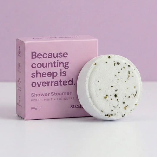 Relaxing Shower Steamer - add to your gift box at Out of the Box Gifts