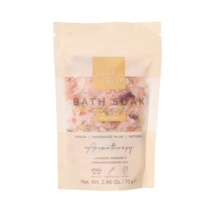 Aromatherapy Bath soak pouch Bath salts: Restore