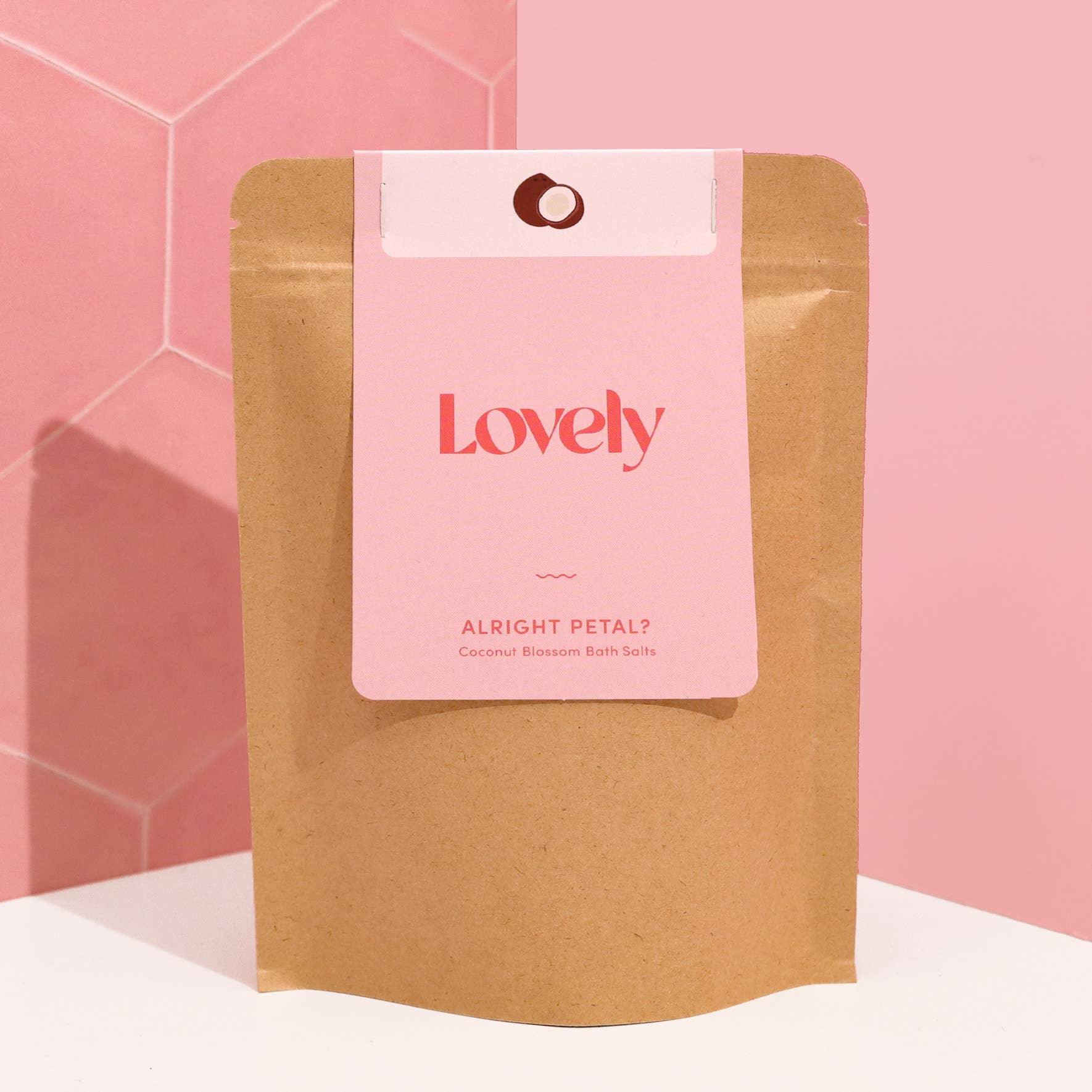 Alright Petal? - Coconut Blossom Bath Salts - add to your gift box at Out of the Box Gifts