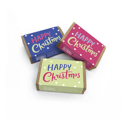 Happy Christmas Seed Boxes - add to your gift box at Out of the Box Gifts