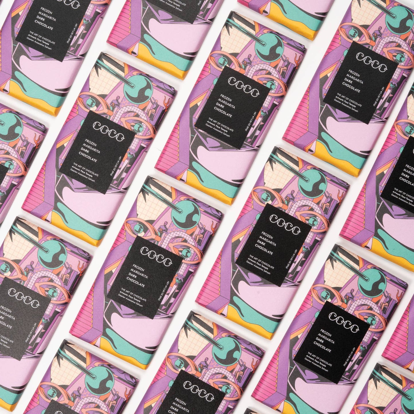 Coco Chocolatier Frozen Margarita Dark Chocolate Bar - add to your gift box at Out of the Box Gifts