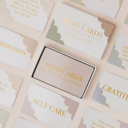 Mind Cards: New Mum Edition | Self care gift for new moms