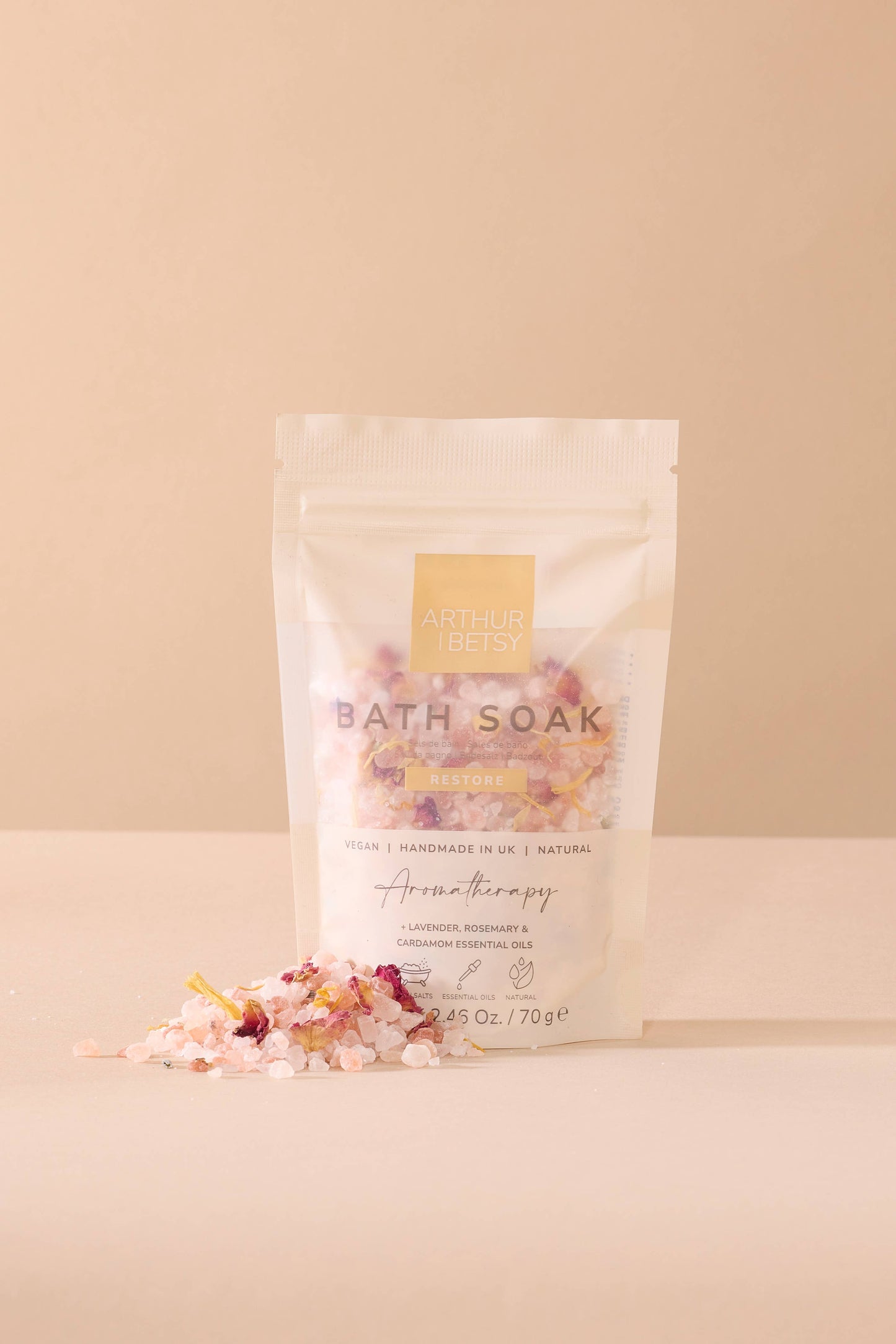 Aromatherapy Bath soak pouch Bath salts: Restore