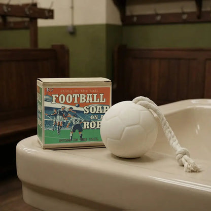 Football Soap on a Rope