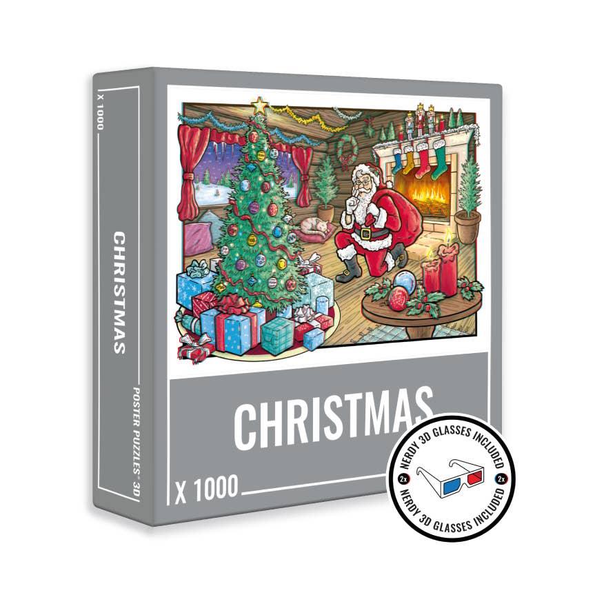 Christmas 3D 1000 Piece Jigsaw Puzzle - add to your gift box at Out of the Box Gifts