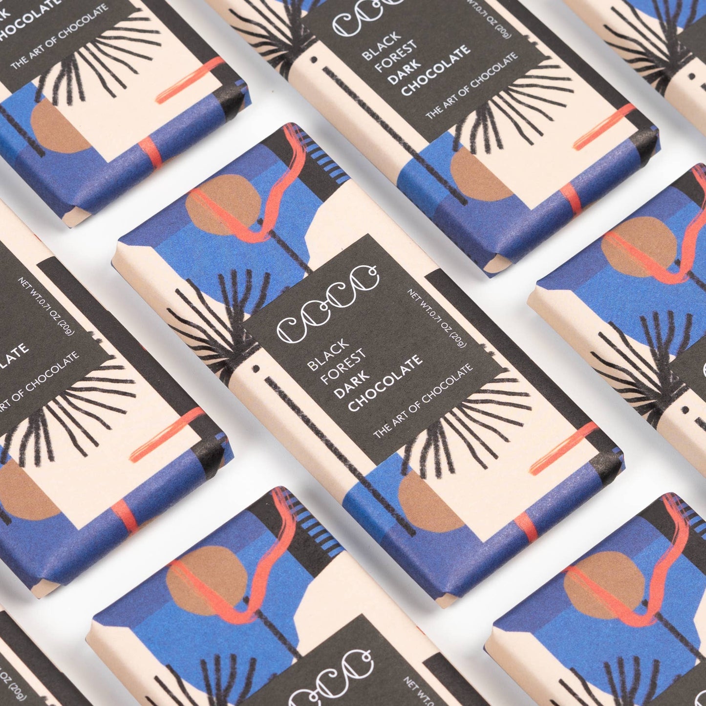 Black Forest Dark Mini Chocolate Bar - add to your gift box at Out of the Box Gifts