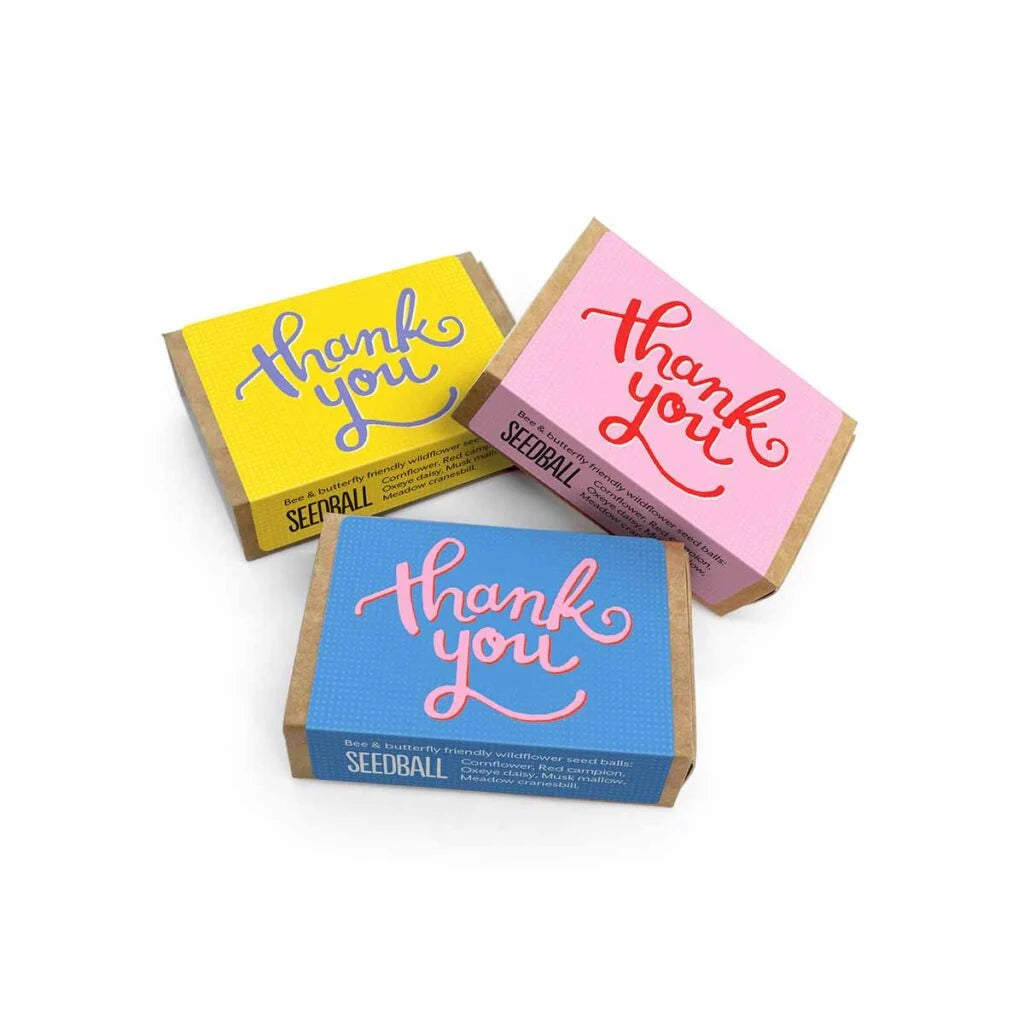 Thank you gifts - eco friendly - plastic free - thank you seed balls - build your own thank you gift box