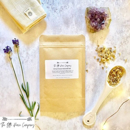 Calming Himalayan Crystal Bath Salts - create a wellbeing box with Out of the Box Gifts